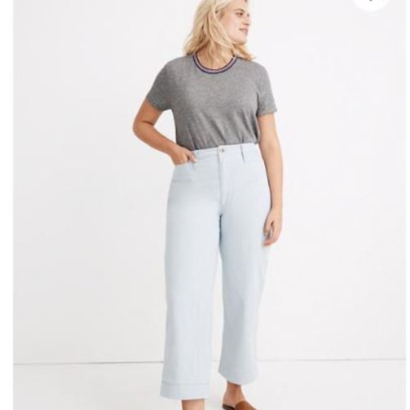 Madewell Pants - Slim Emmett Wide-Leg Crop Pants in Speckle NWOT